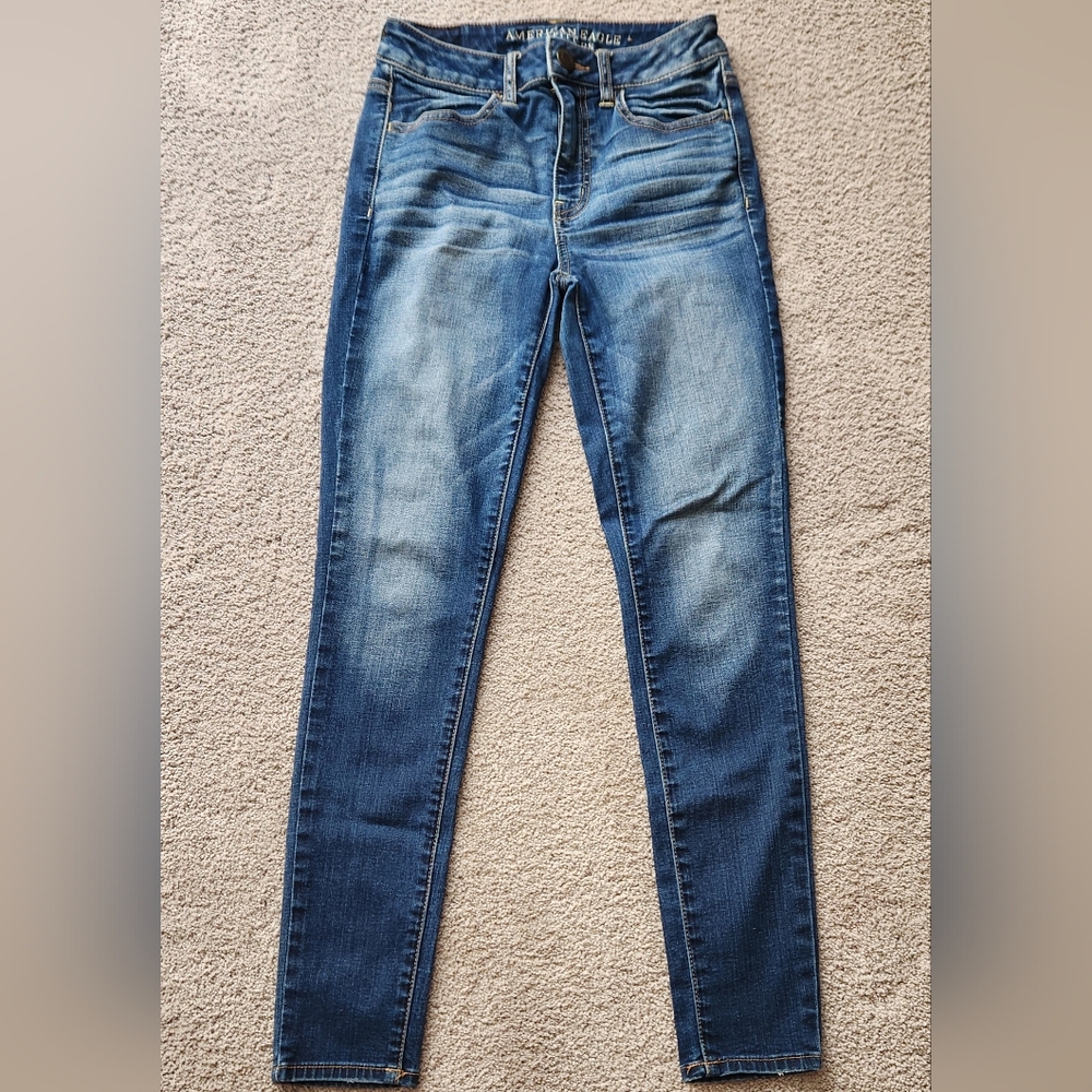 American Eagle women's super stretch hi-rise jegging, size 2 short